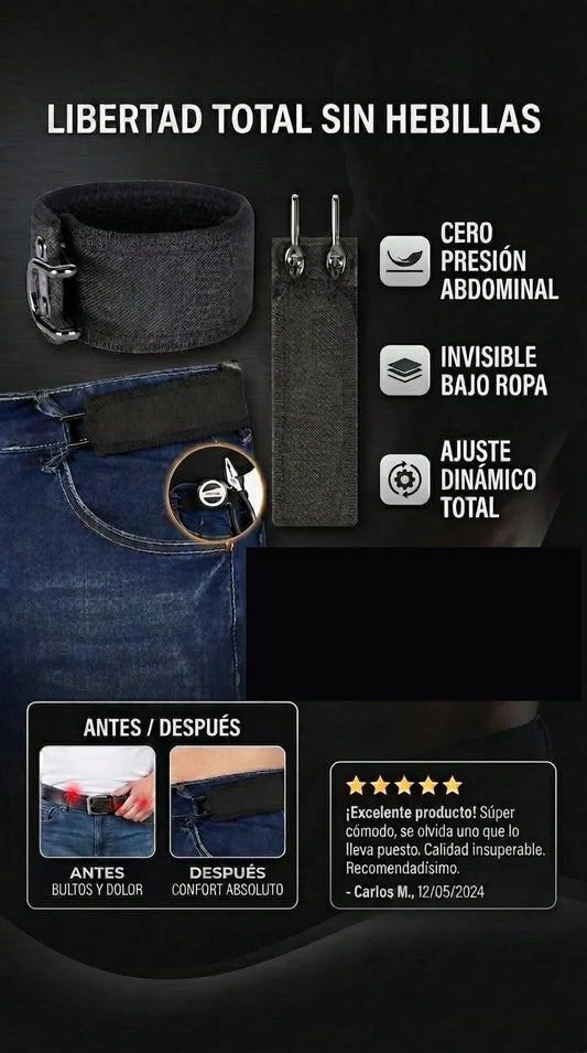 حزام مطاطي خفي بدون السبتة 👖 عرض قطعتين (2x)
